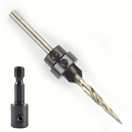 Big Horn # 9 Complete Countersink W/Taper Drill & Quick-Change 1/4" Hex Shank Adapter From W.L. Fuller (C5M) 18921